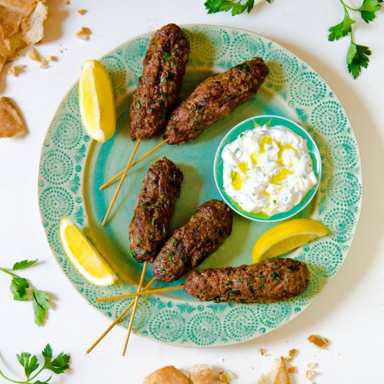 Lamb Kofta with Tzatziki