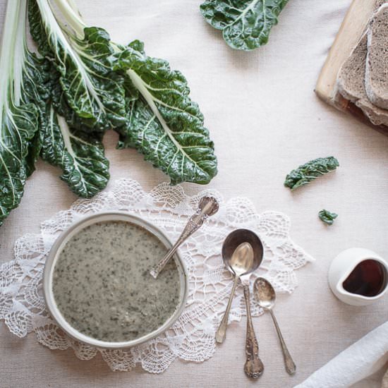 Silver Beet, Chickpea & Lentil Soup