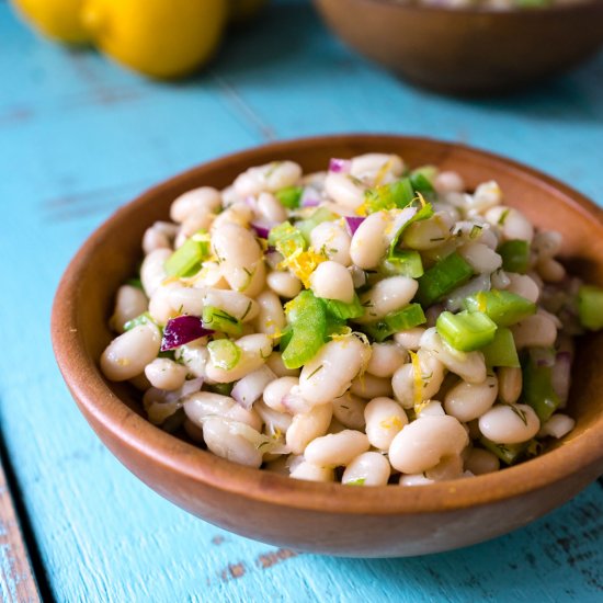 Lemon Dill Navy Bean Salad