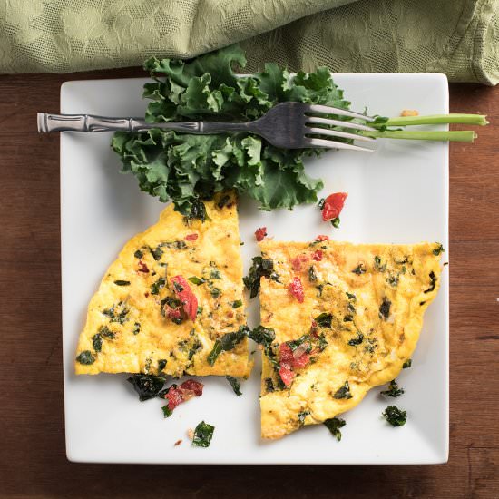 Kale & Sun-Dried Tomato Frittata