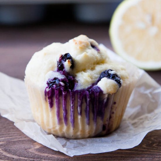 Gluten-Free Lemon Blueberry Muffins