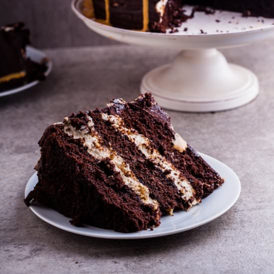 Chocolate Cake with Salted Praline