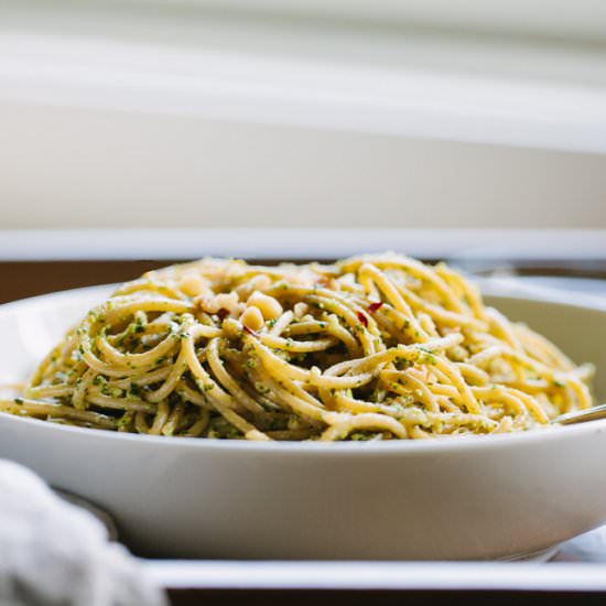 Garlic Scape Kale Pesto