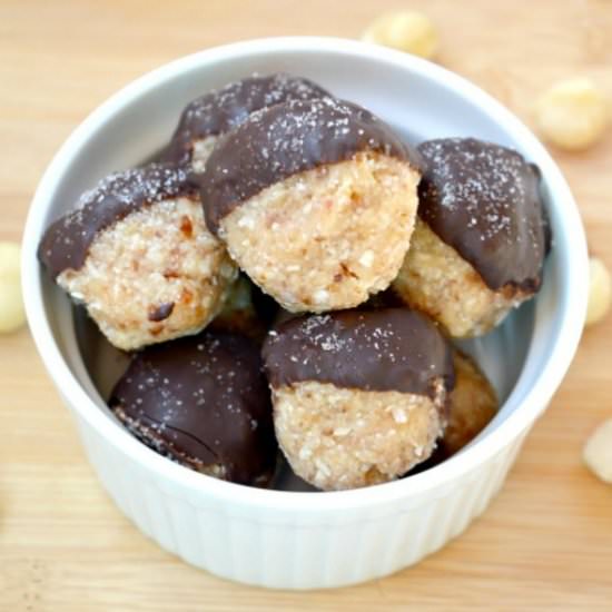 Salted Coconut Macadamia Bites