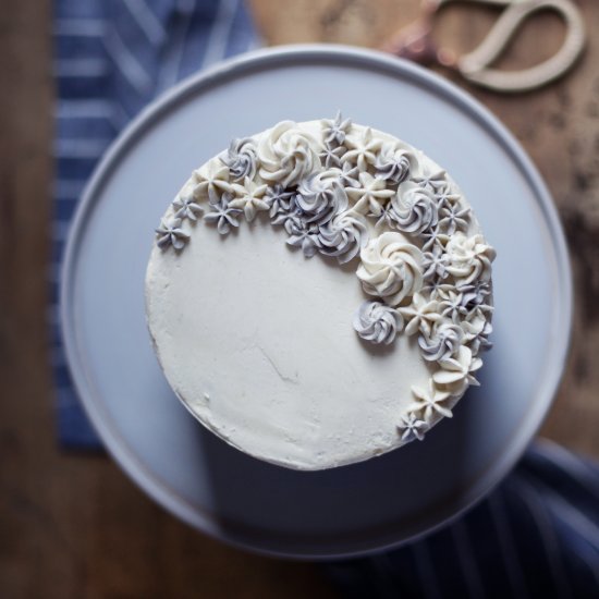 Earl Grey Cake + Honey Buttercream