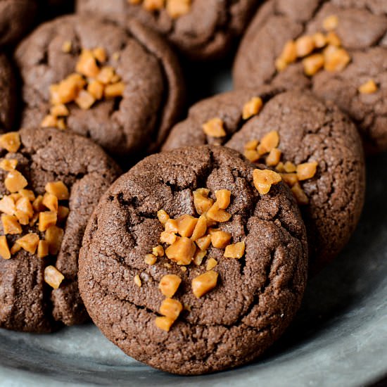 Chocolate Toffee Cookies