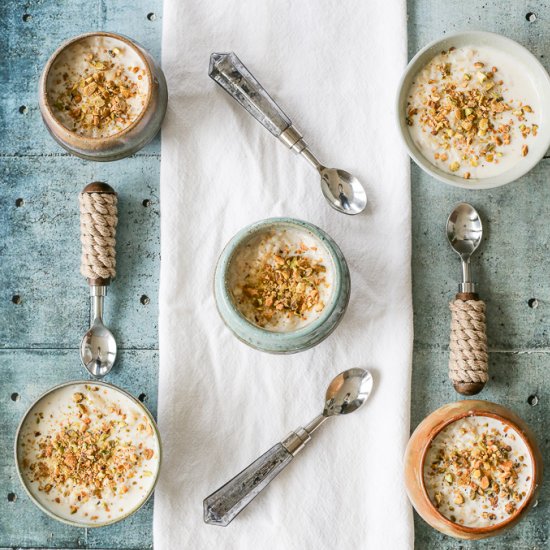 Orange Blossom Rice Pudding