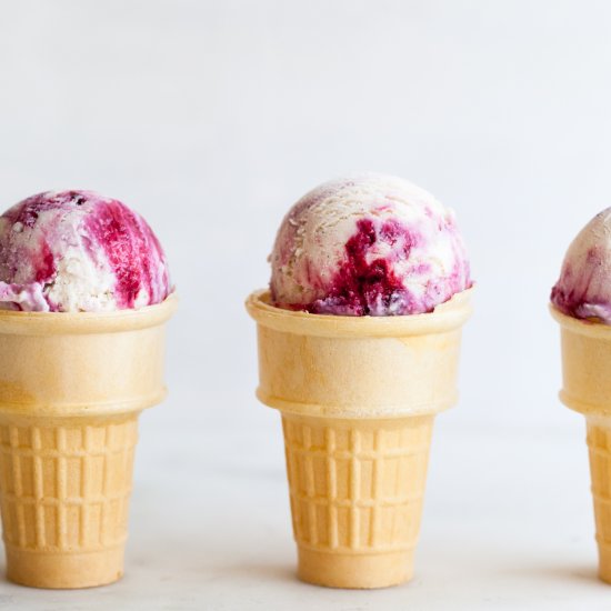 Blackberry Swirl Ice Cream