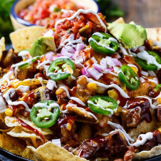 BBQ Steak Nachos