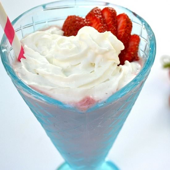 The Best Vegan Strawberry Milkshake