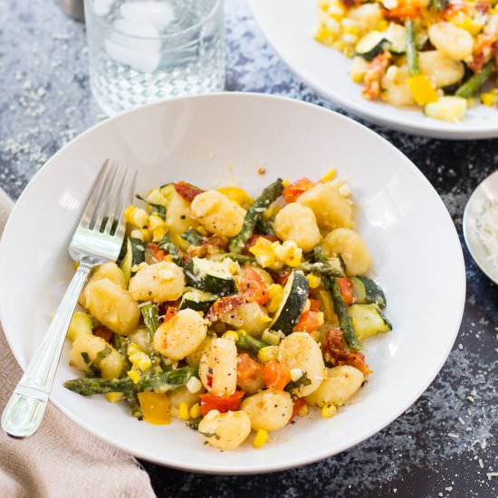 Baked Gnocchi with Summer Veggies