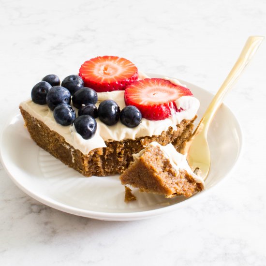 Almond Butter Snickerdoodle Bars