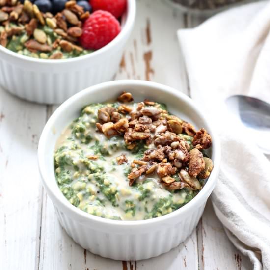 Green Goddess Overnight Oats