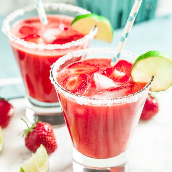 Fresh Strawberry Margaritas