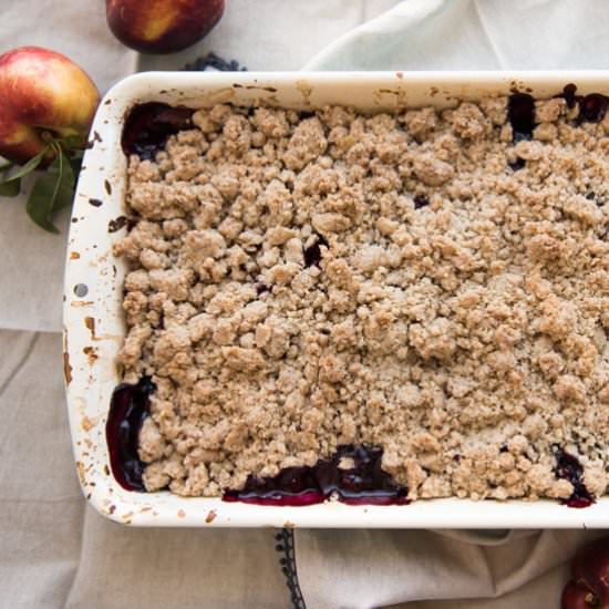 Blackberry Nectarine Crumble