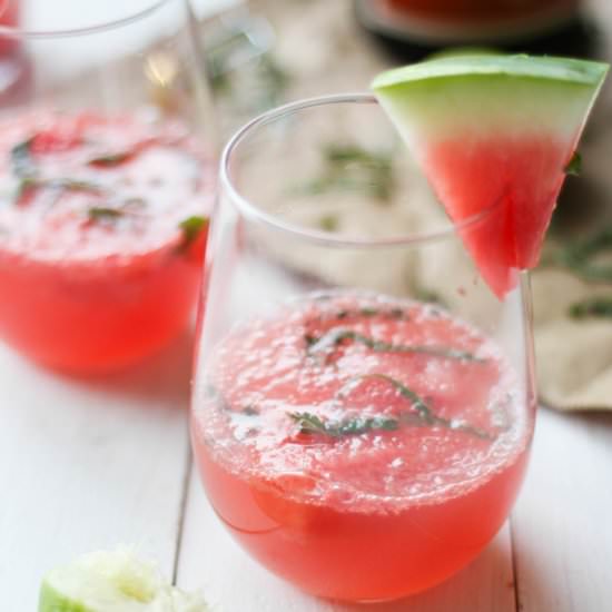 Watermelon Mint Mimosas