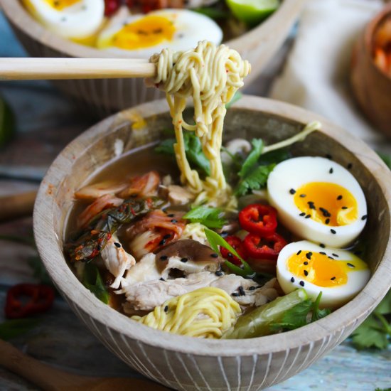 Slow Cooker Pork Ramen Bowls