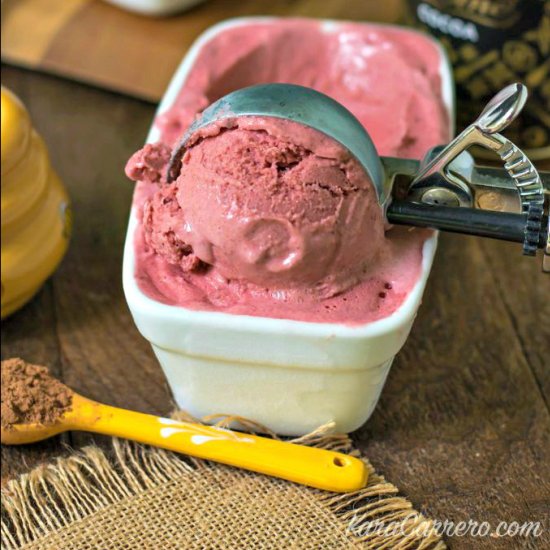 Dairy-free Red Velvet Ice Cream