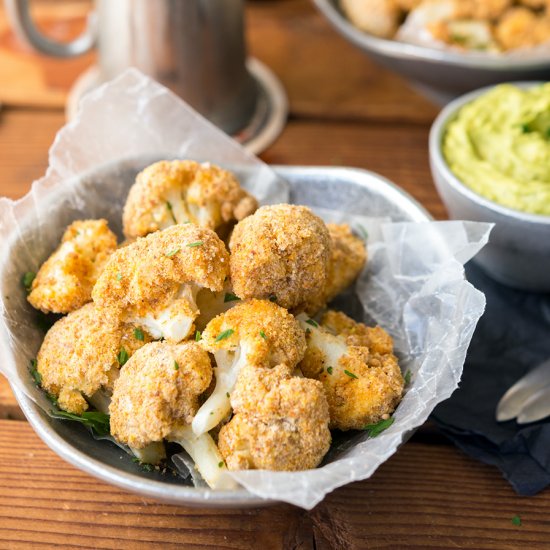 Almond-Crusted Cauliflower Bites