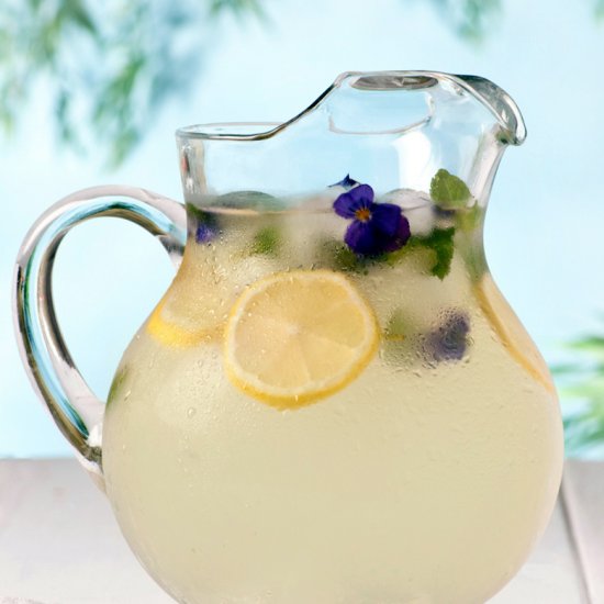 Honey Lemonade with Rosewater