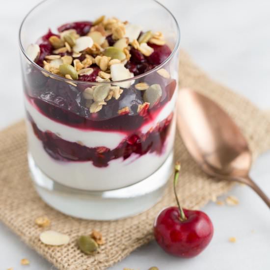 Cherry Yogurt Parfait