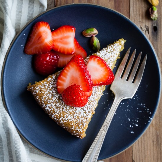 Gluten-free Pistachio Rose Water Cake