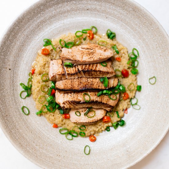 Seared Tuna Quinoa Bowl