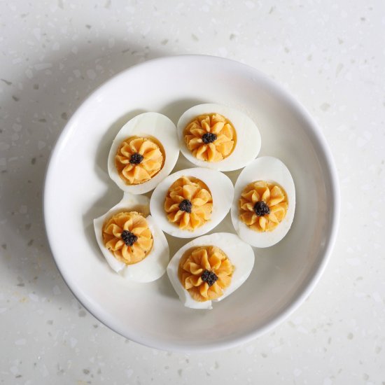 Sriracha Mayo Deviled Egg