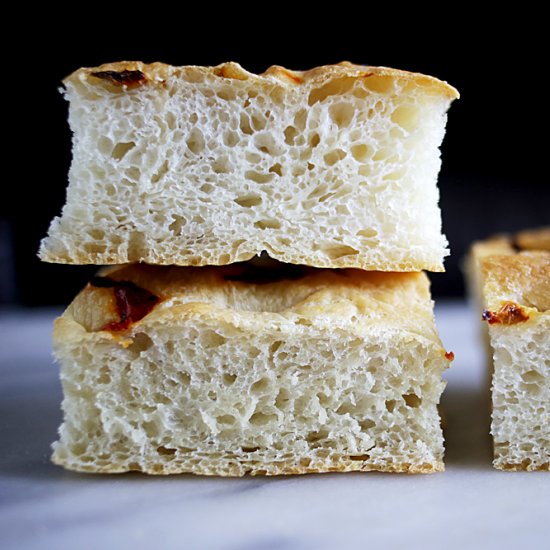 Spicy Focaccia with Scotch Bonnets