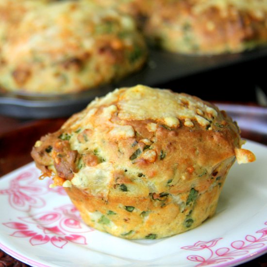 Spinach Feta Cheese Muffin