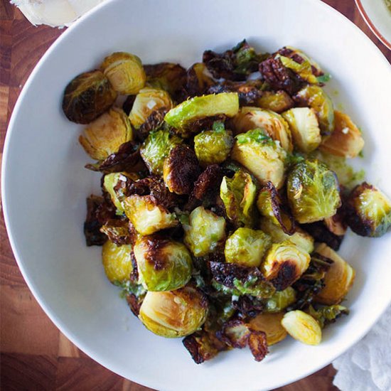 Sweet-Spicy Crispy Brussels Sprouts