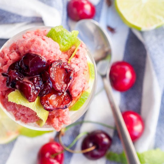 Boozy Peach Italian Ice