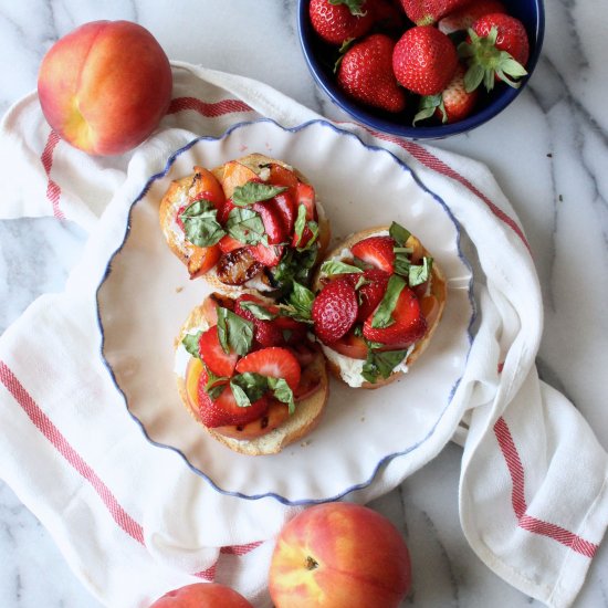 Summer Dessert Bruschetta