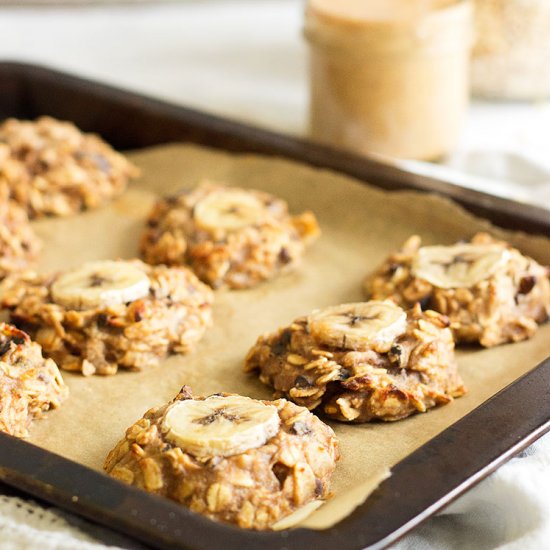 Peanut Butter & Banana Cookies