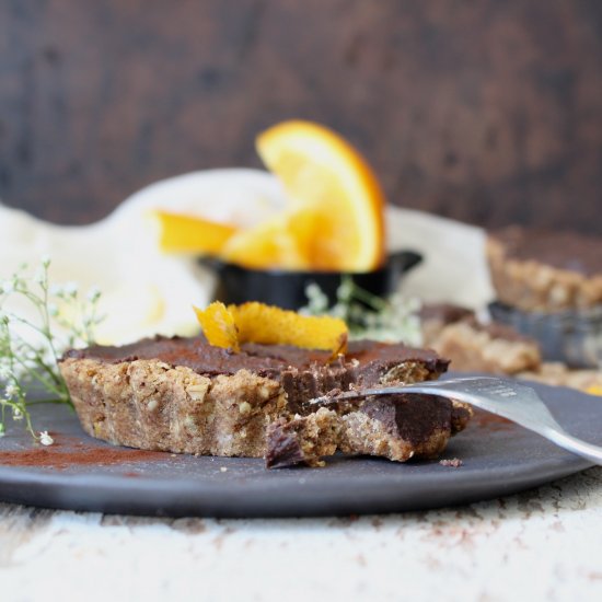 Salted Chocolate and Orange Tart