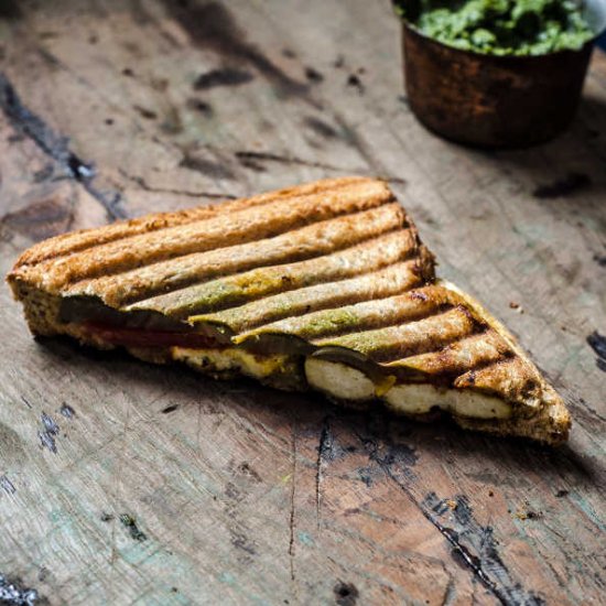 Grilled Tofu Tikka Sandwich