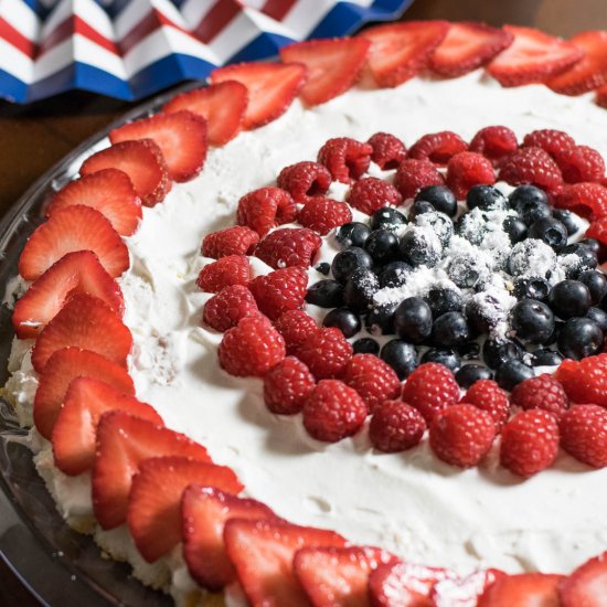 Star Spangled Scoopable Cake