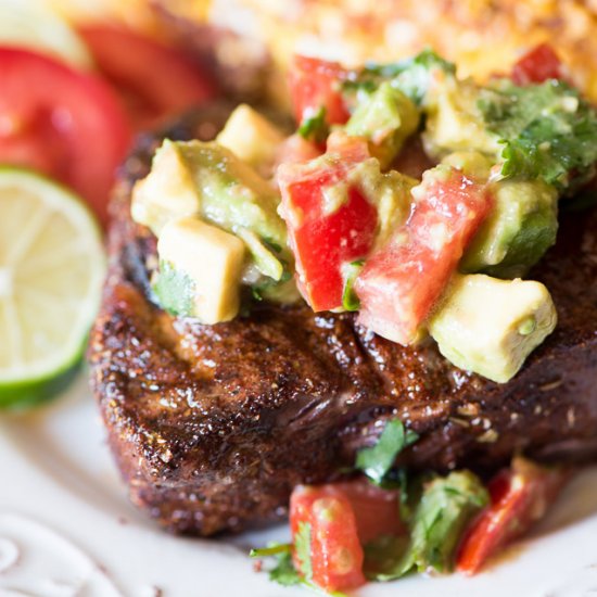 Mexican Steak with Avocado Salsa