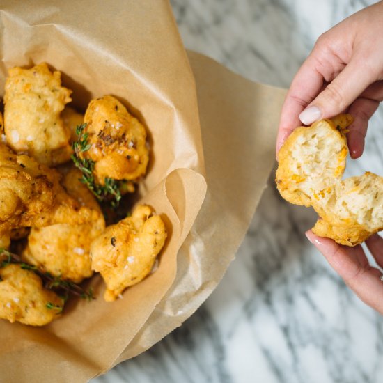 Italian Squash Blossom Fritters