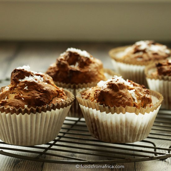 Spiced Papaya and Ginger Muffins