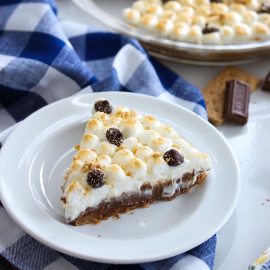 No-Bake Healthier S’mores Pie