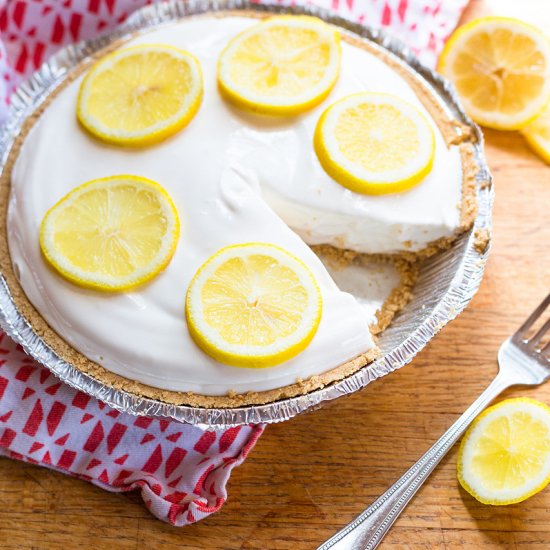 Four Ingredient Lemonade Pie