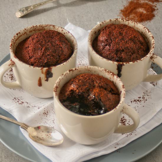 Saucy chocolate & coconut puddings