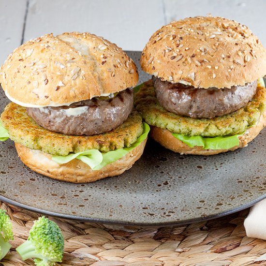 Broccoli and Beef Burgers