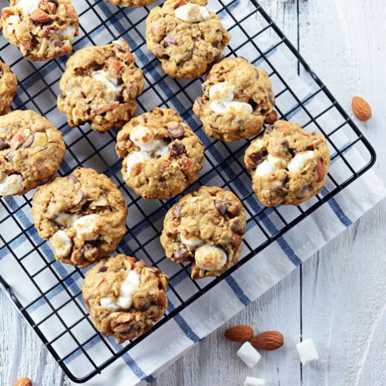 Espresso Rocky Road Oatmeal Cookies