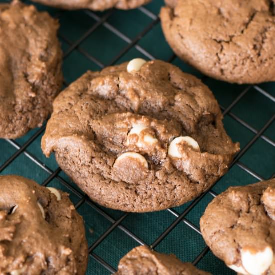 White Chocolate Chip Fudge Cookies