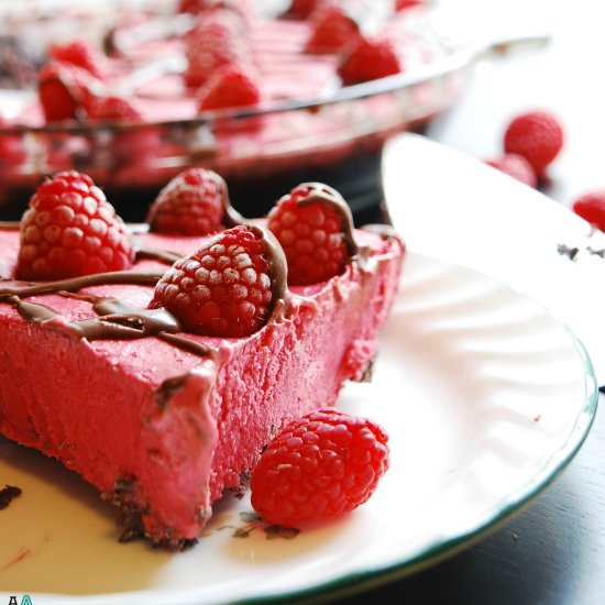 Frozen Raspberry Pie (GF, Vegan)