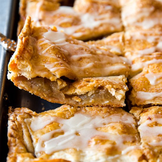 Apple Slab Pie with Maple Icing