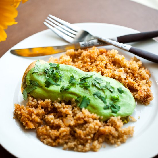 Vegan Green Enchiladas