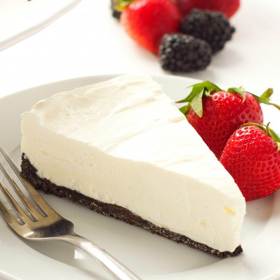 Almost No-Bake Cheesecake